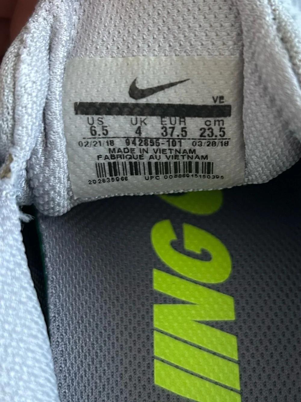 Nike Air Zoom Pegasus 35 'Volt' Sz 6.5 Women's shoes